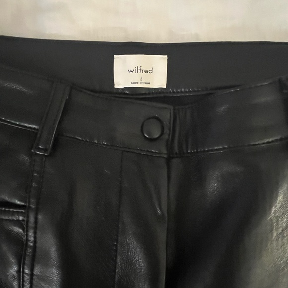 Aritzia Wilfred Rebel Faux Leather Pants - Picture 3 of 5